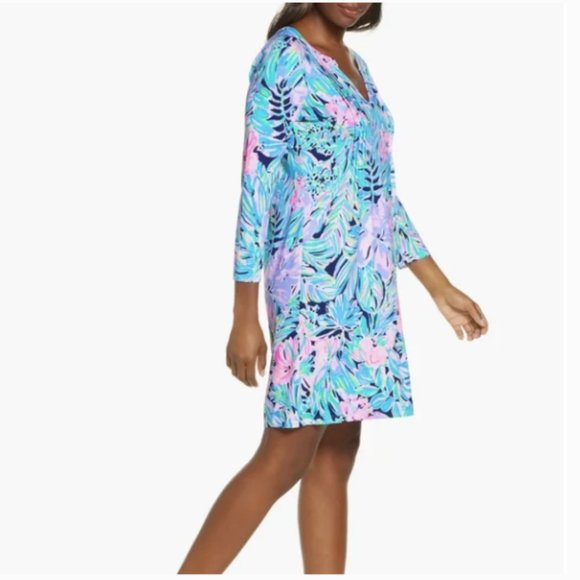 Lilly Pulitzer Aubrey UPF 50+ Shift Dress Bermudaful Size Medium NWT - Picture 4 of 11